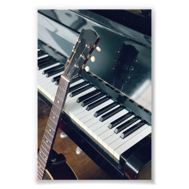 Pretty Piano Design Photo Print (Front)