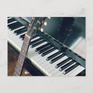 Pretty Piano Design Postcard