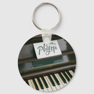 Pretty Piano Keychain