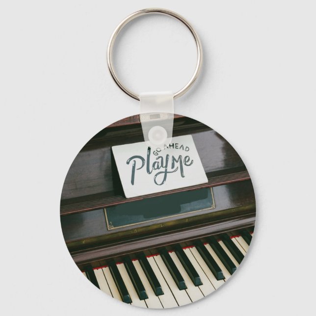 Pretty Piano Keychain (Front)