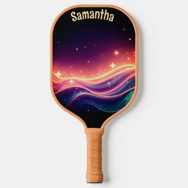 Pretty pickle ball paddle personalized (Front)