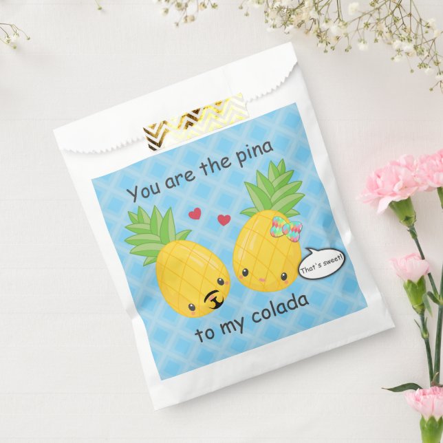 Pretty Pineapple Tropical Pina Colada Romantic Favour Bag (Sealed)
