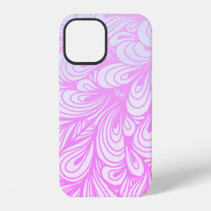 Pretty pink abstract iPhone 12 case