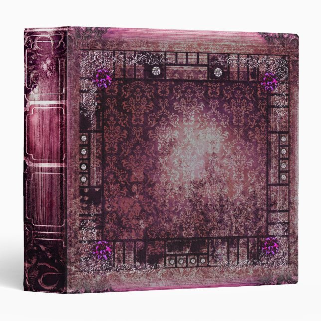 Pretty Pink Ancient Tome Medieval Book Binder (Front/Spine)