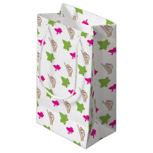Pretty pink and green Celebrations Small Gift Bag