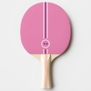 Pretty Pink and Purple Ping Pong Paddle