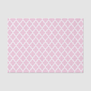 Pretty Pink and Quatrefoil Pattern - DIY Color Tissue Paper