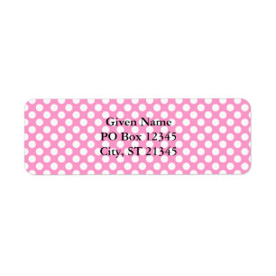 Pretty Pink and White Dot