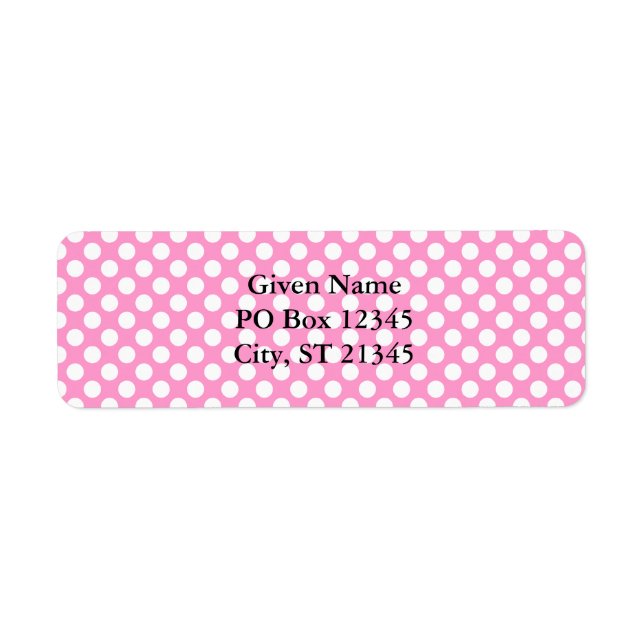 Pretty Pink and White Dot (Front)