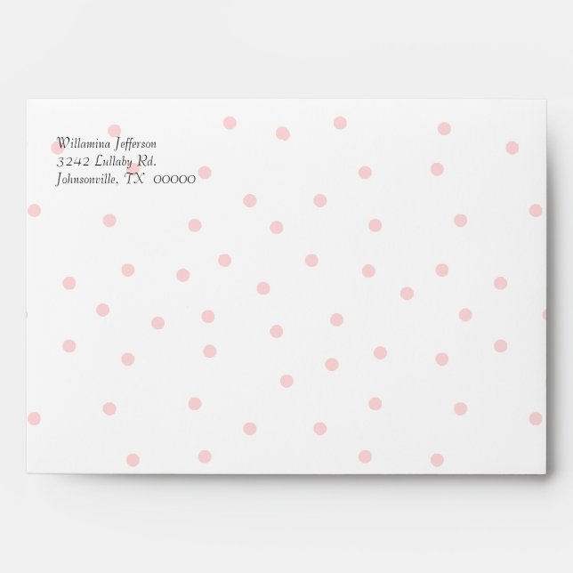 Pretty Pink and White Envelope (Front)