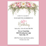 Pretty Pink and White Peony 60th Birthday Invitation<br><div class="desc">Celebrate a special milestone with this elegant 60th birthday invitation featuring a beautiful floral design inspired by soft peonies and lush eucalyptus greenery. The delicate pink and ivory blooms create a romantic garden aesthetic that feels both timeless and sophisticated, making it perfect for honoring a memorable birthday celebration with style...</div>