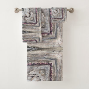 Pretty Pink Aztec Inspired Pattern Towel Set