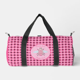 Pretty Pink Baby Girl Bee Custom Diaper Bag