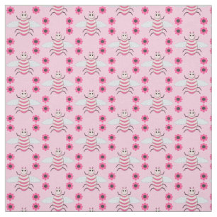Pretty Pink Baby Girl Bee Fabric