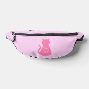 Pretty Pink Baby Girl Cat Custom Fanny Pack