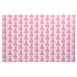 Pretty Pink Baby Girl Cat Fabric