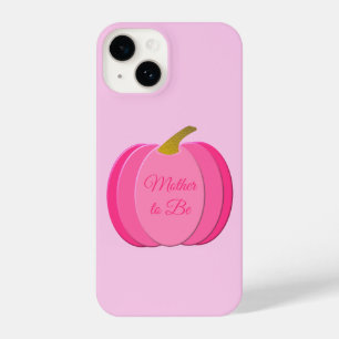 Pretty Pink Baby Girl Pumpkin Custom Mom to Be iPhone 14 Case