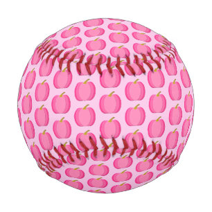 Pretty Pink Baby Girl Pumpkin Patterned Baseball