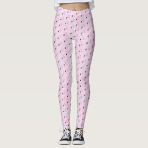 Pretty Pink Baby Girl Stork Leggings