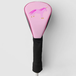 Pretty Pink Baby Girl Unicorn Golf Head Cover