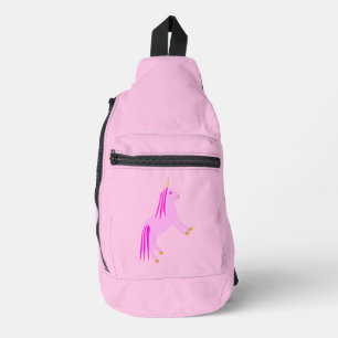 Pretty Pink Baby Girl Unicorn Sling Bag