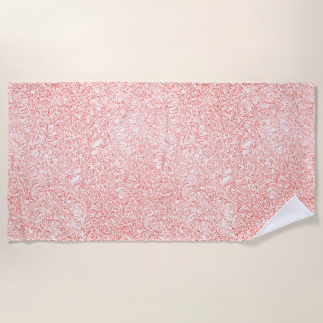 Pretty Pink Beach Towel (Front)