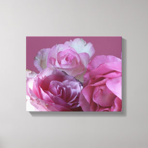 Pretty pink birthday rose for Mum by Berglind Can Canvas Print