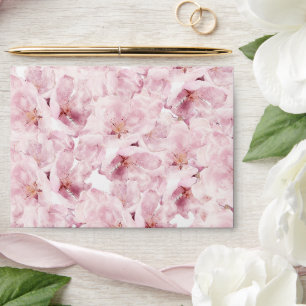 Pretty Pink Blossom  Save the Date Envelope
