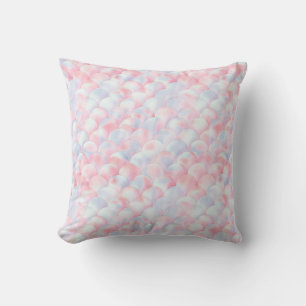 PRETTY PINK BLUE MERMAID INSPIRED PILLOW