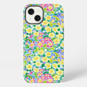 Pretty Pink Blue Yellow Primroses iPad Mini Case