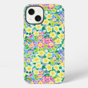 Pretty Pink Blue Yellow Primroses Powis iPad Case