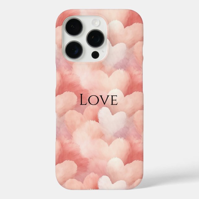 Pretty Pink Blush Hearts Case-Mate iPhone Case (Back)