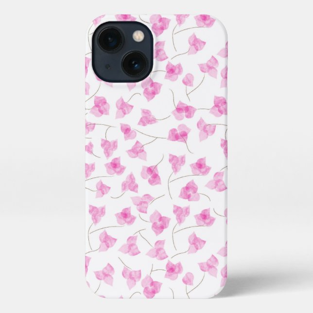 Pretty Pink Bourgenvilla iPhone Case (Back)