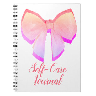 Pretty Pink Bow Self Care Journal
