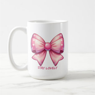 Pretty Pink Bow-Stay Lovely Coffee Mug
