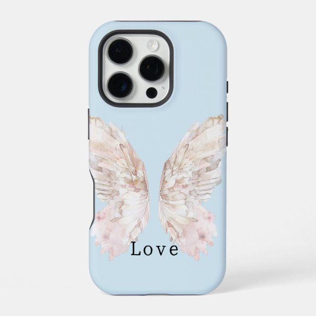 Pretty Pink Butterfly Wings iPhone Case (Back)