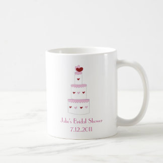 Pretty Pink Cake Bridal Shower Favour Mug