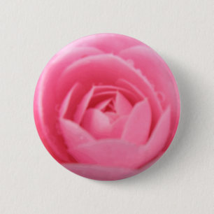 Pretty Pink Camellia Flower Button