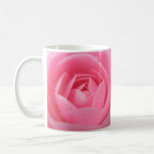 Pretty Pink Camellia Flower Mug