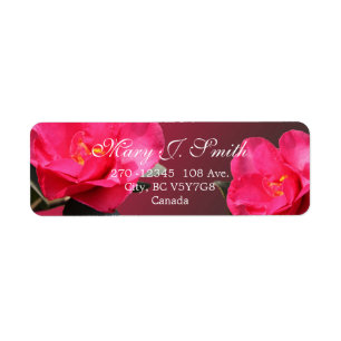 Pretty pink camellia flowers custom personalize