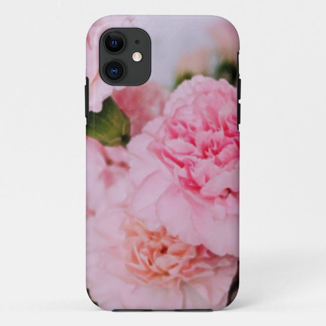 pretty pink carnation flowers Case-Mate iPhone case (Back)