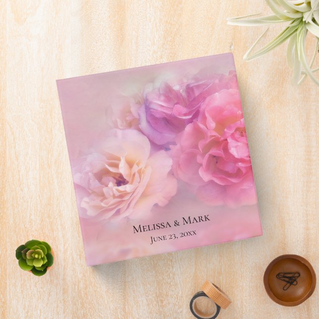 Pretty Pink Carnations Stylish Photograph Binder (In Situ)