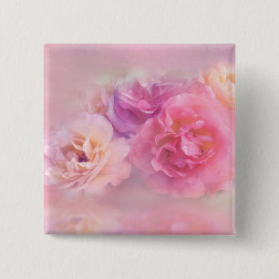 Pretty Pink Carnations Stylish Photography 2 Inch Square Button