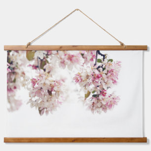 Pretty Pink Cherry Blossom Tree Flower  Hanging Tapestry