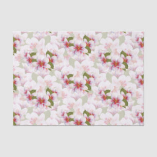 Pretty Pink Cherry Blossoms Watercolor Tissue Paper