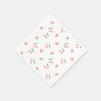 Pretty Pink Cherry Strawberry Fruit Spring