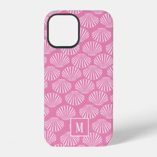 Pretty Pink Coastal Seashell Pattern iPhone 12 Case
