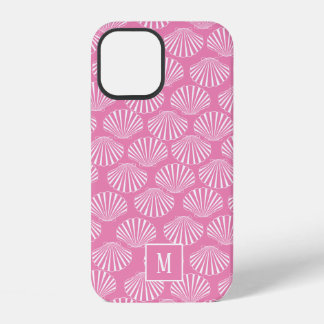 Pretty Pink Coastal Seashell Pattern iPhone 12 Case