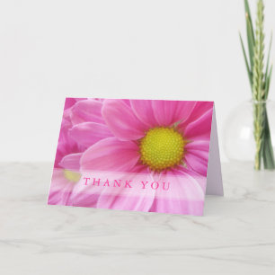 Pretty Pink Daisy - Thank You card