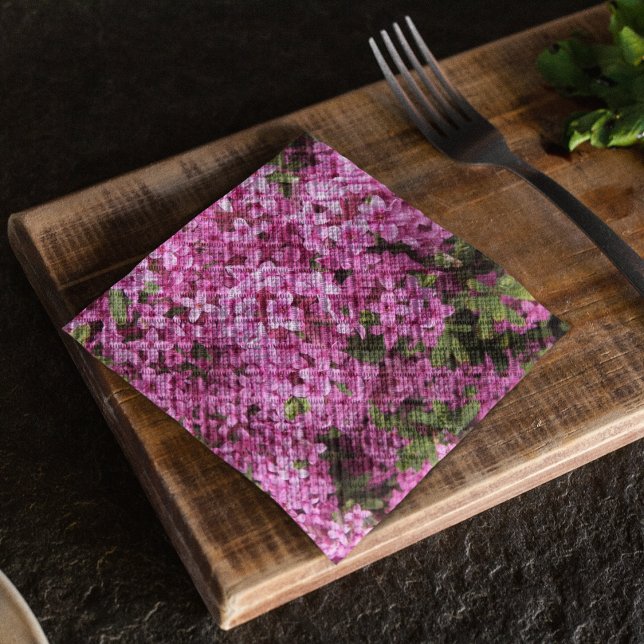Pretty Pink Daphne Floral Napkin (In Situ Table)